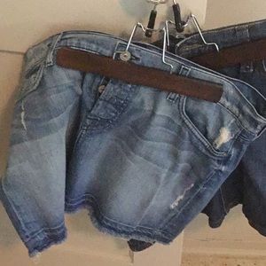 2 Denim Jean Skirts
